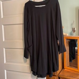 Cuddl Duds Black lounge top, 1x